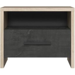 Calicosy Mesita de noche con 1 cajón l49,6 cm - decoración en roble