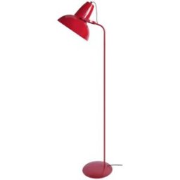 Tosel Lámpara pied alto articulado metal rojo pantalla rojo