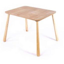 Calicosy Mesa para niño con patas de madera maciza l60 cm