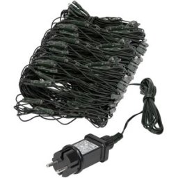ECD Germany Cadena de luces 1,5x3m 320 LED blanco cálido decoración navideña IP44