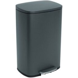 Kitchen Move Cubo de basura de cocina de pedal gris 50l