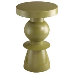 Drawer Mesa auxiliar redonda de aluminio ø32,5cm - verde oliva