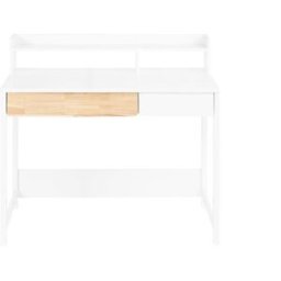 SoBuy Mesa escritorio de ordenador con 2 cajones y 1 estante