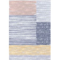 Rugs&Rugs Alfombra de algodón con impresión digital multicolor 160x230 cm