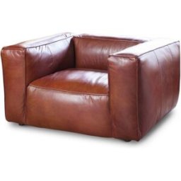 PIB Sillon de cuero rojo