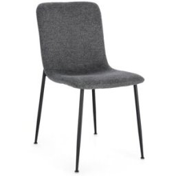 Bizzotto Juego 6 sillas gris oscuro