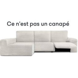 Eysa Funda de sofá chaise relax bielástica izquierda crudo 250 - 360 cm