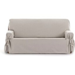 Eysa Funda de sofá tres plazas con lazos beige 180 - 230 cm