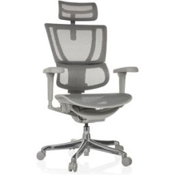 hjh OFFICE Sillón alta gama tejido de malla gris