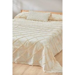 Calma House Colcha color blanco 180x260 para Cama de 90