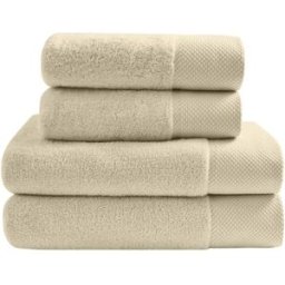 Sensei Maison Juego de toallas 4 piezas beige cuerda