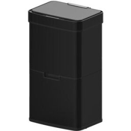 Kitchen Move Cubo de basura de cocina de reciclaje negro 75l