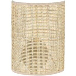 Beliani Lámpara de pared ratán natural