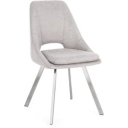 Bizzotto Juego 6 sillas gris claro
