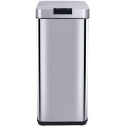 Kitchen Move Cubo de basura de cocina automático plata 50l