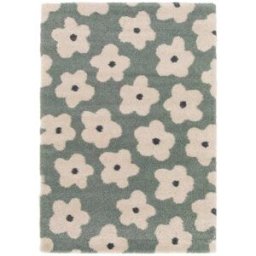 AFK Alfombra infantil gruesa y cómoda verde 160 x 230 cm