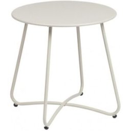 Konte.Design Mesa de centro redonda de acero beige