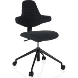 hjh OFFICE Silla de oficina profesional tela negro