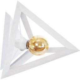 Tosel Aplique de pared pirámide madera blanco