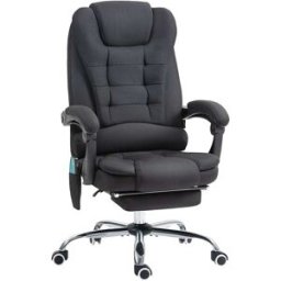 Vinsetto Silla oficina masaje 65x70x119 cm negro
