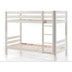 Vipack Litera 90x200 altura 160 cm somier madera de pino blanco