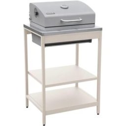 sweeek Barbacoa de carbón, 2 estantes, beige