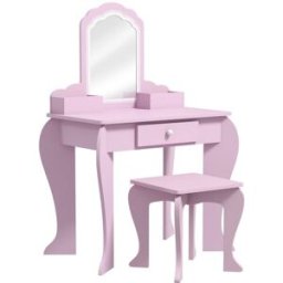 ZONEKIZ Tocador infantil 55x36x86 cm rosa
