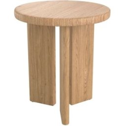 Maison Pavane Mesa auxiliar redonda de madera clara d40 cm