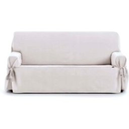 Eysa Funda de sofá 4 plazas con lazos blanco 240-280 cm