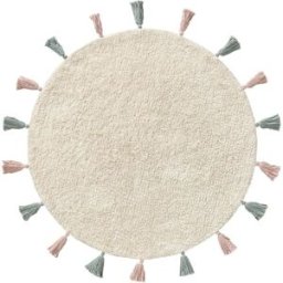 Benuta Alfombra lavable para niños crema ø 100 redondo