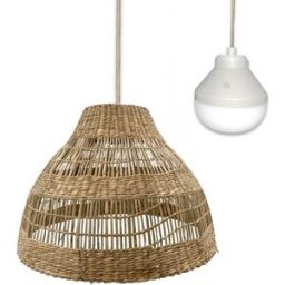 LUMISKY Suspensión inalámbrica beige h34cm