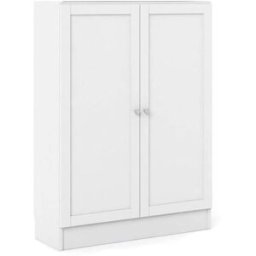 Dmora Sapatero blanco madera 79x28.3x107.2h cm
