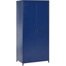 Beliani Mueble de oficina metal azul marino