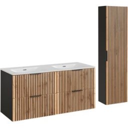 Petits meubles Conjunto mueble doble lavabo tableros de melamina y mdf madera