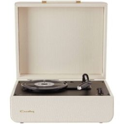 Crosley Tocadiscos portátil con bluetooth croco crema