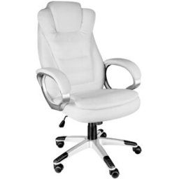 Tectake Silla de oficina, blanco