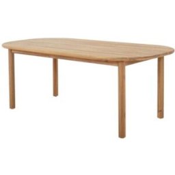 sweeek Mesa de jardín rectangular de madera de acacia, 6 plazas, natural