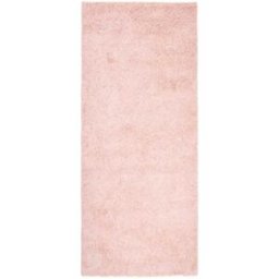 Tapiso Alfombra de pasillo dormitorio bebé rosa shaggy 100 x 250