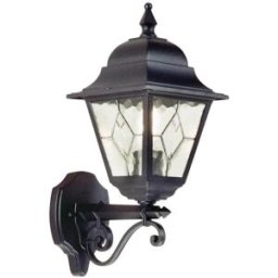 ELSTEAD LIGHTING Farol de pared exterior clásico con cristales biselados