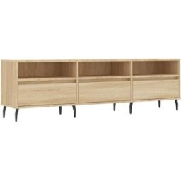 Maison Chic Mueble tv madera contrachapada roble sonoma 150x30x44,5 cm