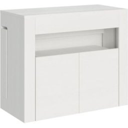 Itamoby Consola extensible 90x42/302 cm efecto madera, fresno blanco