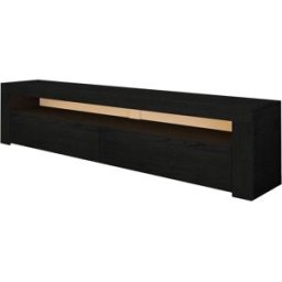 Habitat & Jardin Mueble tv negro 150 x 36 x 46 cm