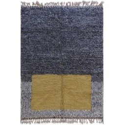 AFK Alfombra bereber marroquí moderna de lana gris 209 x 300 cm