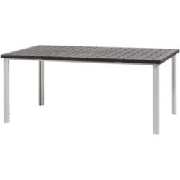 Fuori Mesa de jardín rectangular 180x90 cm con tablero de lamas pizarra