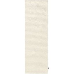 Benuta Alfombras de pasillo de lana crema 80x250