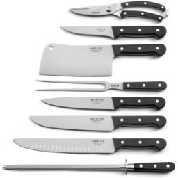 Sabatier Trompette Juego de 8 cuchillos de cocina negro