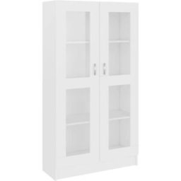 Maison Chic Vitrina,armario mueble de salón de madera blanco 82,5x30,5x150cm