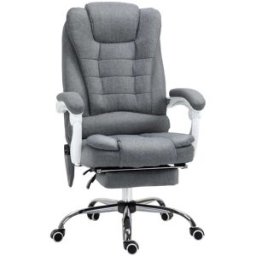 Vinsetto Silla de oficina 65x70x119 cm gris