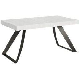 Itamoby Mesa extensible 90x160/264 cm efecto madera fresno blanco, hierro