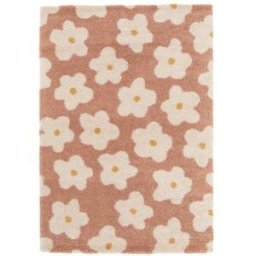 AFK Alfombra infantil gruesa y cómoda rosa 160 x 230 cm